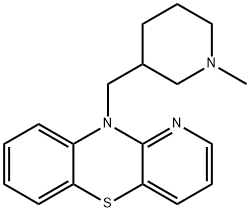 10-[(1-Methyl-3-piperidinyl)methyl]-10H-pyrido[3,2-b][1,4]benzothiazine 结构式