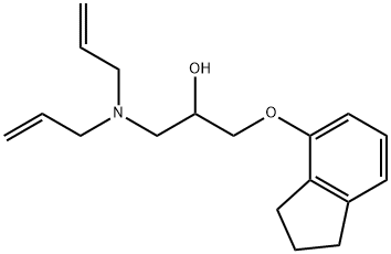 1-(Diallylamino)-3-(4-indanyloxy)-2-propanol 结构式