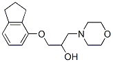 1-(4-Indanyloxy)-3-morpholino-2-propanol 结构式