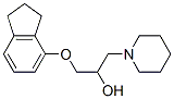 1-(4-Indanyloxy)-3-piperidino-2-propanol 结构式