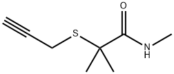 N,2-Dimethyl-2-(2-propynylthio)propionamide 结构式