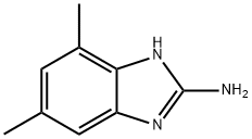 2-氨基-5,7-二甲基苯并咪唑 结构式