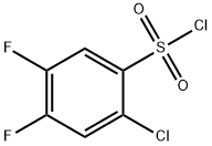 2-氯-4,5-二氟苯磺酰氯 结构式