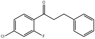 1-(4-氯-2-氟苯基)-3-苯基丙-1-酮 结构式