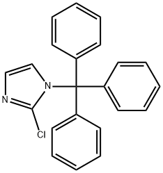 2-氯-1-三苯甲基-1H-咪唑 结构式