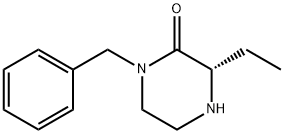 Piperazinone, 3-ethyl-1-(phenylmethyl)-, (3S)- (9CI) 结构式