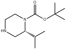(R)-1-BOC-2-异丙基哌嗪 结构式