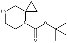 4,7-二氮杂螺[2.5]辛烷-4-甲酸叔丁酯 结构式