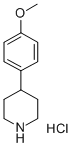 4-(4-甲氧基苯基)哌啶 结构式