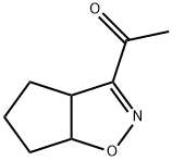 Ethanone, 1-(3a,5,6,6a-tetrahydro-4H-cyclopent[d]isoxazol-3-yl)- (9CI) 结构式