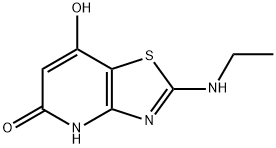 2-(乙基氨基)-7-羟基噻唑并[4,5-B]吡啶-5(4H)-酮 结构式