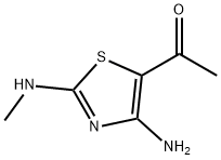Ethanone, 1-[4-amino-2-(methylamino)-5-thiazolyl]- (9CI) 结构式