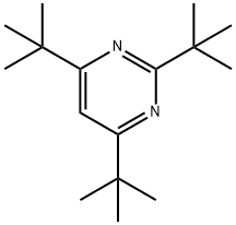 2,4,6-三叔丁基嘧啶 结构式