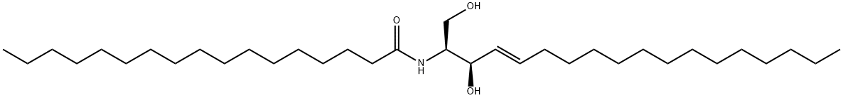 N-HEPTADECANOYL-D-ERYTHRO-SPHINGOSINE;C17 CERAMIDE (D18:1/17:0) 结构式