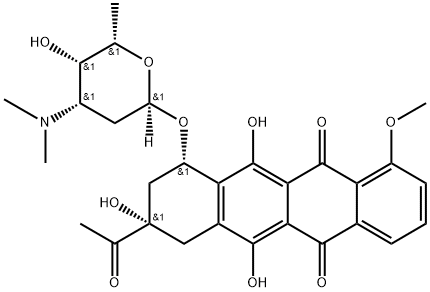 N,N-dimethyldaunorubicin 结构式
