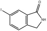 2,3-二氢-6-碘-1H-异吲哚-1-酮 结构式
