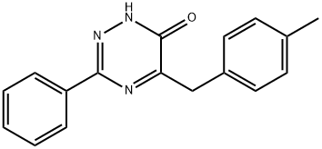 1,2,4-Triazin-6(1H)-one, 5-[(4-methylphenyl)methyl]-3-phenyl- 结构式