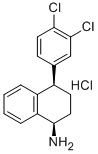 1-NAPHTHALENAMINE, 4-(3,4-DICHLOROPHENYL)-1,2,3,4-TETRAHYDRO-, HYDROCHLORIDE, (1R,4R)- 结构式