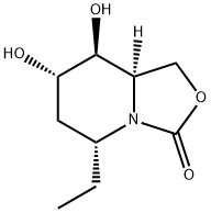 3H-Oxazolo[3,4-a]pyridin-3-one,5-ethylhexahydro-7,8-dihydroxy-,(5R,7S,8S,8aR)-(9CI) 结构式