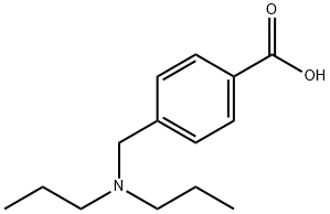 4-[(dipropylamino)methyl]benzoic acid 结构式