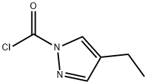 1H-Pyrazole-1-carbonyl chloride, 4-ethyl- (9CI) 结构式