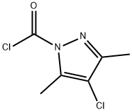1H-Pyrazole-1-carbonylchloride,4-chloro-3,5-dimethyl-(9CI) 结构式