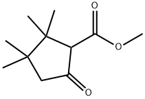 Cyclopentanecarboxylic acid, 2,2,3,3-tetramethyl-5-oxo-, methyl ester (9CI) 结构式