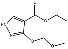 1H-Pyrazole-4-carboxylicacid,3-(methoxymethoxy)-,ethylester(9CI) 结构式