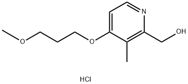 [4-(3-甲氧基丙氧基)-3-甲基-2-吡啶基]甲醇盐酸盐 结构式
