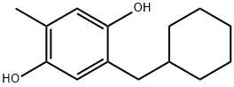 1,4-Benzenediol, 2-(cyclohexylmethyl)-5-methyl- (9CI) 结构式