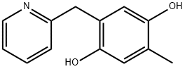 1,4-Benzenediol, 2-methyl-5-(2-pyridinylmethyl)- (9CI) 结构式