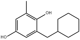 1,4-Benzenediol, 2-(cyclohexylmethyl)-6-methyl- (9CI) 结构式