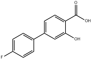 4-(4-Fluorophenyl)-2-hydroxybenzoic acid 结构式