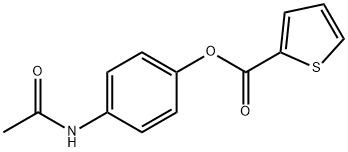 4-acetamidophenyl-2-thiophenecarboxylate 结构式