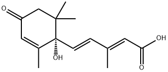 5-(1-HYDROXY-2,6,6-TRIMETHYL-4-OXOCYCLOHEX-2-EN-1-YL)-3-METHYL-(2E,4E)-PENTADIENOIC ACID 结构式