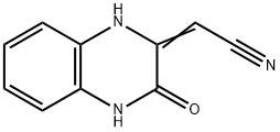Acetonitrile, (3,4-dihydro-3-oxo-2(1H)-quinoxalinylidene)- (9CI) 结构式