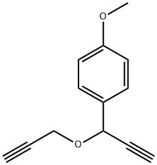 Benzene, 1-methoxy-4-[1-(2-propynyloxy)-2-propynyl]- (9CI) 结构式