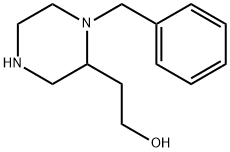 2-(1-苄基哌嗪-2-基)乙醇 结构式
