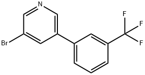 3-溴-5-(3-三氟甲苯基)吡啶 结构式