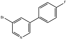 3-溴-5-(4-氟苯基)吡啶 结构式