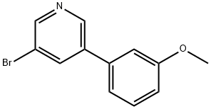 3-溴-5-(3-甲氧苯基)吡啶 结构式