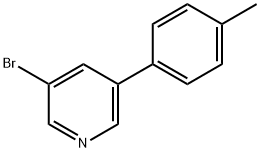 3-溴-5-(4-甲基苯基)吡啶 结构式