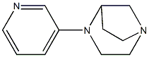 1,4-Diazabicyclo[3.2.1]octane,4-(3-pyridinyl)-,(+)-(9CI) 结构式