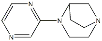 1,4-Diazabicyclo[3.2.1]octane,4-pyrazinyl-,(+)-(9CI) 结构式