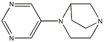 1,4-Diazabicyclo[3.2.1]octane,4-(5-pyrimidinyl)-,(+)-(9CI) 结构式