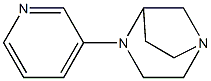 1,4-Diazabicyclo[3.2.1]octane,4-(3-pyridinyl)-,(-)-(9CI) 结构式