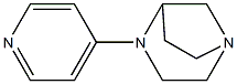 1,4-Diazabicyclo[3.2.1]octane,4-(4-pyridinyl)-,(-)-(9CI) 结构式