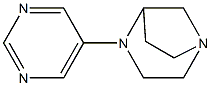 1,4-Diazabicyclo[3.2.1]octane,4-(5-pyrimidinyl)-,(-)-(9CI) 结构式