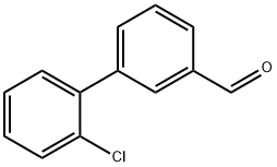 2'-氯-联苯-3-甲醛 结构式