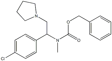 Benzyl(1-(4-chlorophenyl)-2-(pyrrolidin-1-yl)ethyl)(methyl)carbamate